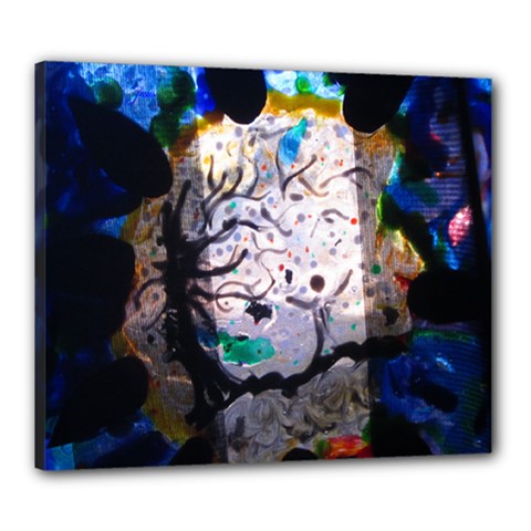Lifebehindcurtain Canvas 24  X 20  (framed)