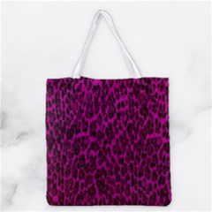 Pink Leopard  All Over Print Grocery Tote Bag