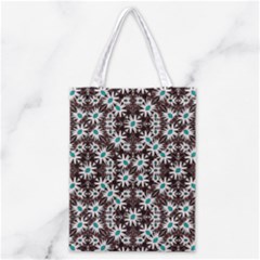 Modern Floral Geometric Pattern Classic Tote Bag