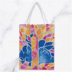 Yellow Blue Pink Abstract  Classic Tote Bag