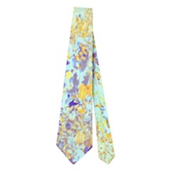 Abstract Earth Tones With Blue  Neckties (two Side) 