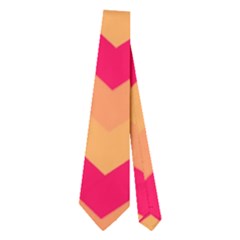 Chevron Peach Neckties (two Side) 
