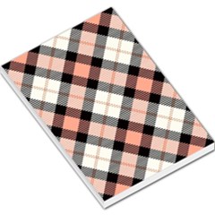 Smart Plaid Peach Large Memo Pads