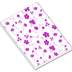 Sweet Shiny Floral Pink Large Memo Pads