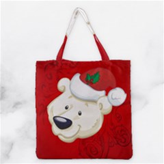 Funny Polar Bear Grocery Tote Bags