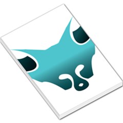 Fox Logo Blue Gradient Large Memo Pads