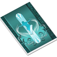 Snowboarder With Snowboard Large Memo Pads