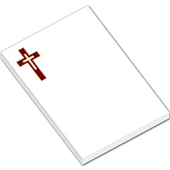 Red Christian Cross Large Memo Pads