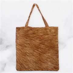 Light Brown Fur Grocery Tote Bags