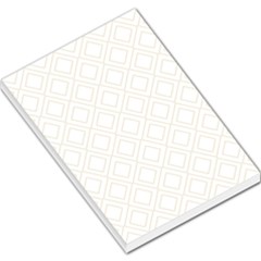Elegant Beige Modern Pattern Design Large Memo Pads
