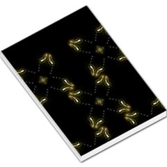 Festive Black Golden Lights  Large Memo Pads