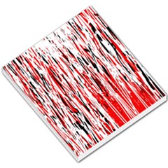 Red, Black And White Pattern Small Memo Pads