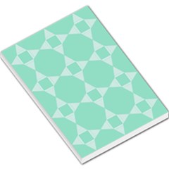 Mint Color Star - Triangle Pattern Large Memo Pads