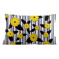 Yellow Floral Pattern Samsung Galaxy Note 4 Case (black)