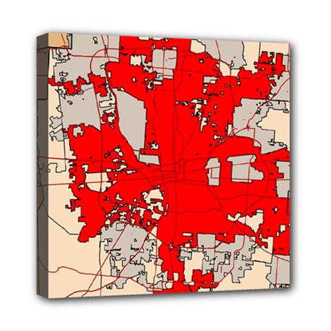 Map Of Franklin County Ohio Highlighting Columbus Mini Canvas 8  X 8 