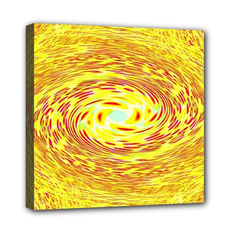 Yellow Seamless Psychedelic Pattern Mini Canvas 8  X 8 