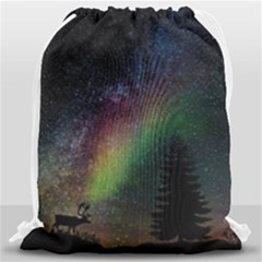 Starry Sky Galaxy Star Milky Way Drawstring Bag (large)