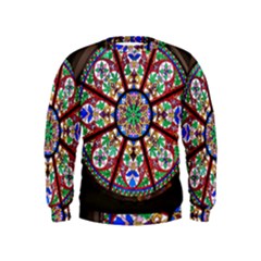 Church Window Window Rosette Kids  Sweatshirt