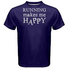 Running Makes Me Happy - Men s Cotton Tee