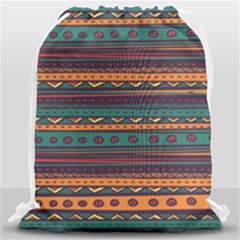 Ethnic Style Tribal Patterns Graphics Vector Drawstring Bag (large)