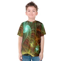 Art Shell Spirals Texture Kids  Cotton Tee