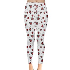 Red Pattern Ladybugs Leggings