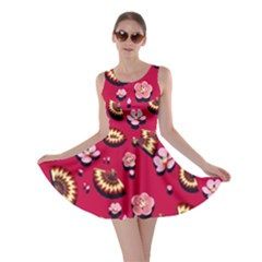 Blossom Red Skater Dress