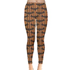 Brown Halloween Bat Leggings