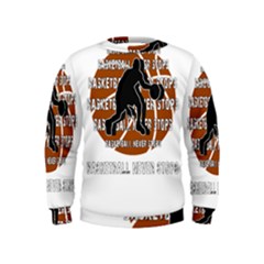 Basketball Never Stops Kids  Sweatshirt
