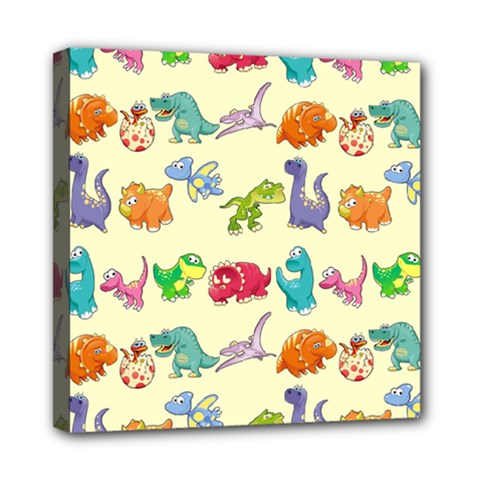 Group Of Funny Dinosaurs Graphic Mini Canvas 8  X 8 