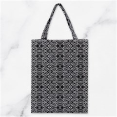 Black And White Ethnic Pattern Classic Tote Bag