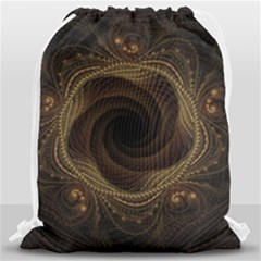 Beads Fractal Abstract Pattern Drawstring Bag (large)