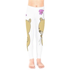 Cute Bear Cartoon Kids  Legging