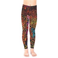 Exotic Water Colors Vibrant  Kids  Legging