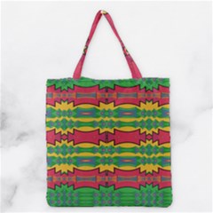 Shapes Rows Pattern                                       Grocery Tote Bag