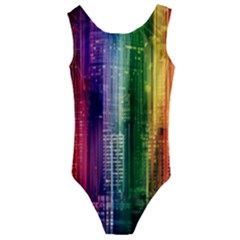 Skyline Light Rays Gloss Upgrade Kids  Cut-out Back One Piece Swimsuit