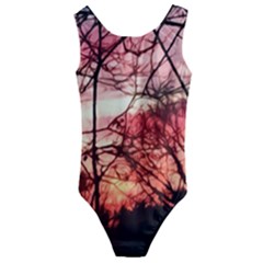 October Sunset Kids  Cut-out Back One Piece Swimsuit
