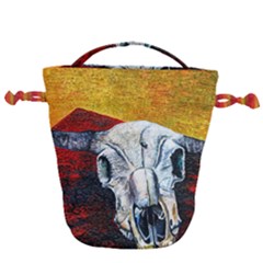 Skull 2 Drawstring Bucket Bag