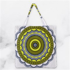 Mandala Pattern Round Ethnic Grocery Tote Bag