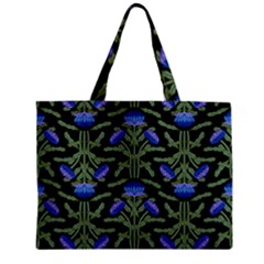 Pattern Thistle Structure Texture Zipper Mini Tote Bag