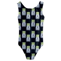 Ghost Pet Black Kids  Cut-out Back One Piece Swimsuit