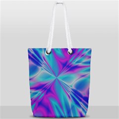 Background Design Pattern Colorful Full Print Rope Handle Tote (small)