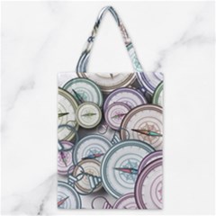 Compass Direction North South East Classic Tote Bag