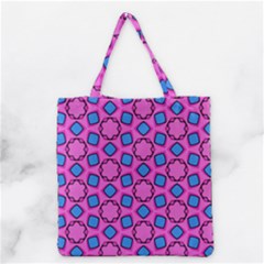 Pattern Pink Stars Texture Seamless Grocery Tote Bag