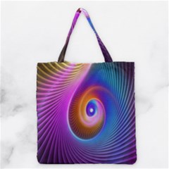 3d Abstract Fractal Bright Grocery Tote Bag