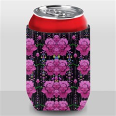 In The Dark Is Rain And Fantasy Flowers Decorative Can Holder