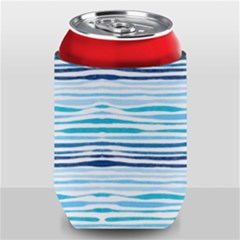 Blue Waves Pattern Can Holder