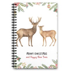 Xmas Deer 5 5  X 8 5  Notebook