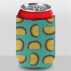 Taco Drawing Background Mexican Fast Food Pattern Can Holder