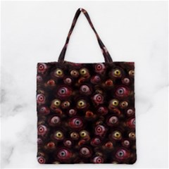 Zombie Eyes Pattern Grocery Tote Bag